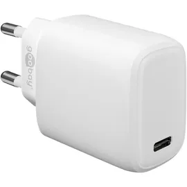 goobay 65406 USB-C PD Schnellladegerät 20 W) Weiß