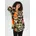 beige/orange/pink/schwarz 50