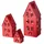 Boltze Laterne Dover, 3er-Set, Rot