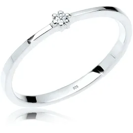 Diamore Elli DIAMONDS Ring Damen Verlobungsring mit Diamant in 925 Sterling Silber