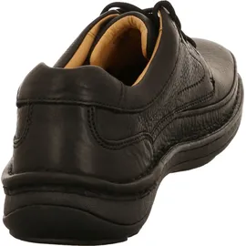 CLARKS Nature Three Herren Derby Schnürhalbschuhe, Schwarz (Black Leather), 47