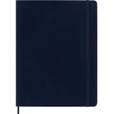 Moleskine Germany GmbH Moleskine 12 Monate Tageskalender 2026, XL, 1 Tag = 1 Seite, rechts linierte Seite, Weicher Einband, Saphir