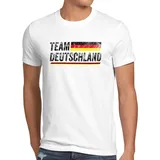 style3 T-Shirt Team Deutschland WM 2026 Fussball Olympia fan trikot weltmeister em weiß XXXL