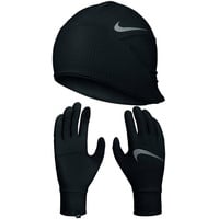 Nike Damen Set Laufmütze + Handschuhe schwarz M/L