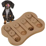 Relaxdays Intelligenzspielzeug für Hunde, Hellbraun