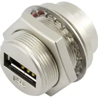 TRU Components 93038c232 USB-A Metall-Einabubuchse Buchse, Einbau Inhalt: 1St.
