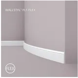 NMC Sockelleiste NMC FL1 Flex wallstyl Noel Marquet flexible Zierleiste Stuckleiste Zeitloses Klassisches Design weiß 2 m