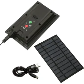 MARELIDA LED Lichterkette Solar Büschel 1512 14 m Bernstein Schwarz