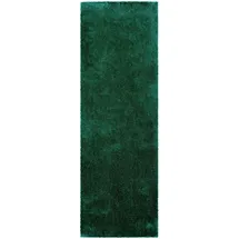 Bruno Banani Hochflor-Läufer BRUNO BANANI "Dana Teppich, Kundenliebling" Gr. 11, grün (dunkelgrün), B:67cm H:30mm L:250cm, Kunstfaser, Teppiche, Brücke, uni, weich, Mikrofaser, Diele, Flur, Wohnzimmer, Schlafzimmer