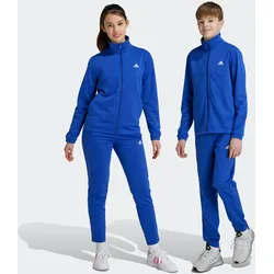 Trainingsanzug ADIDAS SPORTSWEAR "ESSENTIALS BIG LOGO", Kinder, Gr. 140, blau (semi lucid blau), Obermaterial: 100% Polyester, sportlich, Sportanzüge