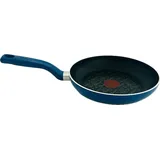 Tefal G80504 Chefclub Bratpfanne 24 cm Titanium Antihaftversiegelung, Thermo-Signal Temperaturanzeige, Pfanne, Induktion, blau