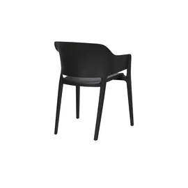 Möbel Kraft Lacona Stapelstuhl 55 x 54,5 x 77,5 cm schwarz/weiß