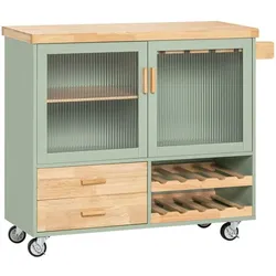 FKW Küchenwagen – Design Kücheninsel mit Arbeitsplatte, FKW114-GR