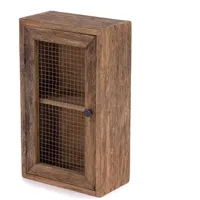 DESIGN DELIGHTS Wand-Hängeschrank, Natur, Holz, 30x50x16 cm, Wohnzimmer, Wohnwände, Hängeelemente