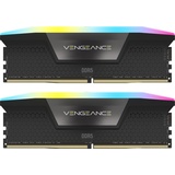 Corsair Vengeance RGB schwarz DIMM Kit 64GB, DDR5-5600, CL36-36-36-76, on-die ECC (CMH64GX5M2B5600C36)