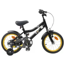 vidaXL Kinderfahrrad 16 Zoll schwarz