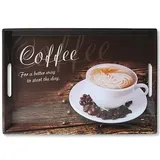 KESPER Serviertablett, Coffee, 50 x 35 x 4,5 cm, Melamin, Braun