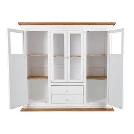 1a Direktimport Original MEXICO Highboard Schrank Möbel, weiß lackiert, aus massiver Pinie im Landhausstil von 1a Direktimport