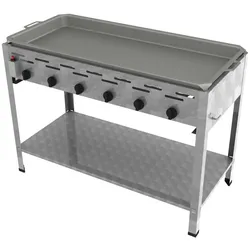 ChattenGlut Professional Gastrobräter 6-flammig Standgerät 27,0kW und Edelstahlpfanne