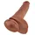 KING COCK 10" Cock with Balls, Tan,