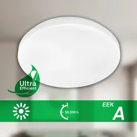 Led-Deckenleuchte Elipso A, Weiß, Kunststoff, rund,rund, A, 6 cm, Lampen & Leuchten, Innenbeleuchtung, Leuchten nach Räumen, Bürolampen