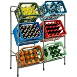 Tectake tectake® Getränkekistenregal, aus Stahl, guter Zugriff, 96 x 33 x 116 cm