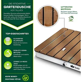 tillvex Gartendusche grau bis 4 m