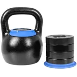Gorilla Sports Kettlebell verstellbar 16 kg oder 24 kg schwarz / blau