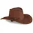 Relaxdays Cowboyhut Braun/Schwarz One Size