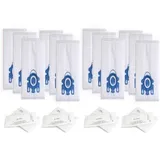 12 Ersatz-staubsaugerbeutel Und 4 Filtersets Für Miele Hyclean 3d Efficiency Gn Classic C1