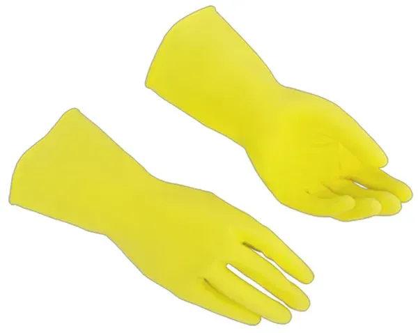 Vileda Multipurpose -Der Feine- gelb Handschuhe Größe S Latex-Arbeitshandschuhe 1 Paar Der Feine Gr. 6 - 6,5