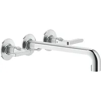 GESSI Inciso- 2-Griff-Waschtisch-Wandarmatur 235-255mm - chrom