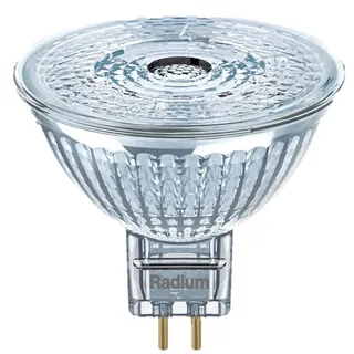 Radium LED NV-Reflektorlampe ESSENCE MR16 50 827/WFL, 12V, GU4, 8W 2700K 621lm 1000cd 36°, schaltbar