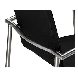 barths Khartum Stapelsessel 56 x 62 x 88 cm silber/schwarz