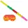 Relaxdays Pinata Zubehör Set 2-teilig Gelb/Grün/Rot