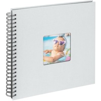 walther design Fotoalbum hellblau 30 x 30 cm Spiralalbum mit Cover-Ausstanzung, Fun SA-110-BL