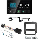 Kenwood DMX5020DABS Bluetooth Autoradio MP3 DAB+ Einbauset für Opel Vivaro B