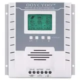 OOYCYOO 60A Solarladeregler MPPT 12V/24V Max PV Eingangsspannung 100V, LCD Display Solar Laderegler für Belüftete Versiegelte Gel NiCd Lithium Batterie