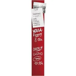 Glasmagnetboard, 100x600mm, intensiv-rot, 13400006, magnetisch