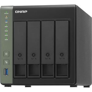 QNAP NAS-Server TS-431X3-4G, USB 3.0, Leergehäuse für Festplatten, 4 Einschübe
