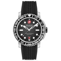 SWISS MILITARY HANOWA - BLACK MARLIN - Silikonarmband - black - black dial