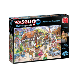 Jumbo Spiele Puzzle 25002 Wasgij Mystery 20 - Idylle in den Bergen!, 1000 Puzzleteile bunt