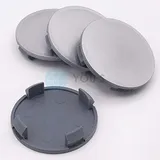 4 x Nabenkappen Nabendeckel Felgendeckel 64,5-60,0 mm - silber