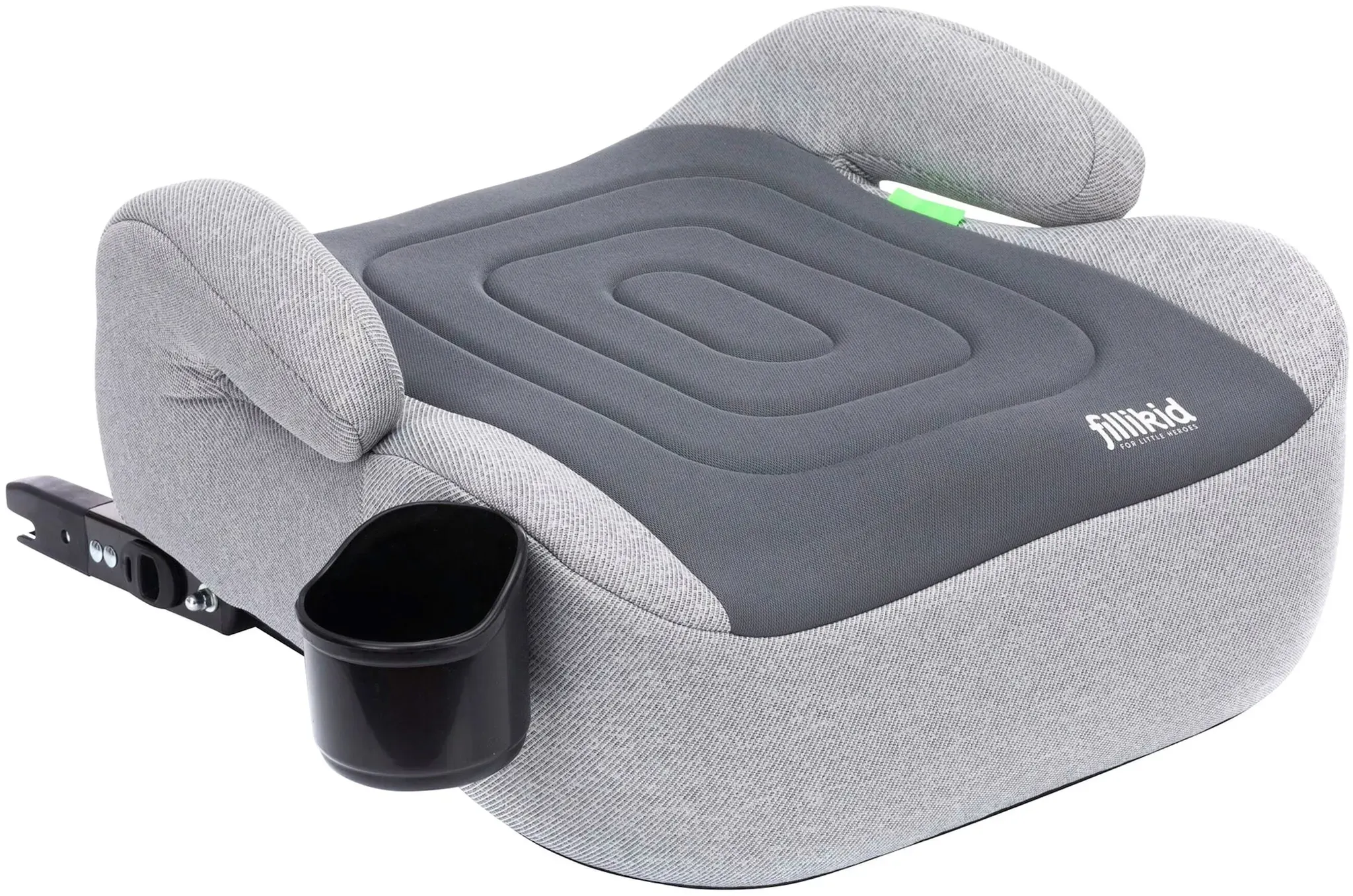 Fillikid Sitzerhöhung mit Isofix schwarz, grau