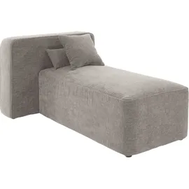Home Affaire Ottomane HOME AFFAIRE "Sundstrup", grau (taupe), B:100cm H:76,5cm T:153cm, 100% Polyester, Sofas, Ottomane, Modulserie, individuelle Zusammenstellung