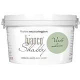 bianco Shabby® Verde Salvia (Salbeigrün) - (2,5 Liter) Chalk Paint Kreidefarbe auf Wasserbasis für alle Oberflächen – geruchsneutral, einfach zu verarbeiten, extra matt