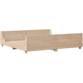 vidaXL Massivholzbett 180 x 200 cm Braun