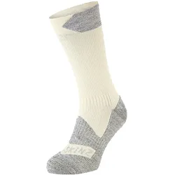 SEALSKINZ Socken Raynham Mid Length All Weather | Wasserdicht | creme