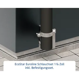Hörmann Schlauchset für Gerätehaus 1,25 Zoll Schwarz
