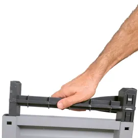 vidaXL Kunststoffschrank 0,68 x 0,39 x 1,72 m grau